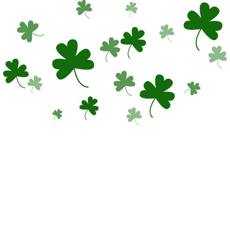 Clover leaf background. St. Patrick's Day vector illustration.のイラスト素材