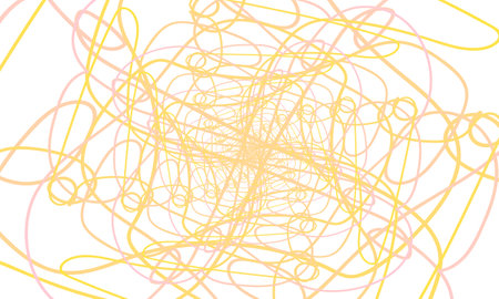 abstract background with yellow lines on a white background, vector illustrationのイラスト素材