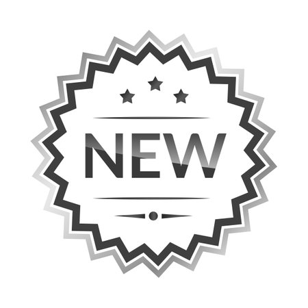 New label icon. Flat illustration of new label vector icon for webのイラスト素材