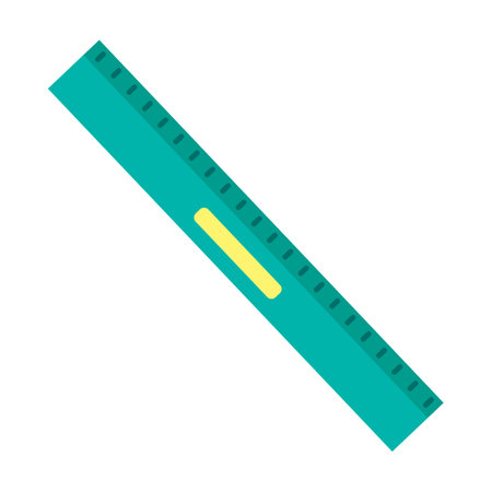 Ruler flat icon isolated on white background. Ruler vector illustration.のイラスト素材