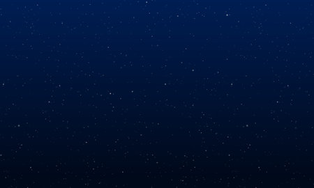 Starry night sky with stars. Night sky with stars. Vector illustrationのイラスト素材