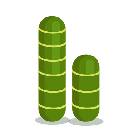 Cactus icon. Flat illustration of cactus vector icon for webのイラスト素材