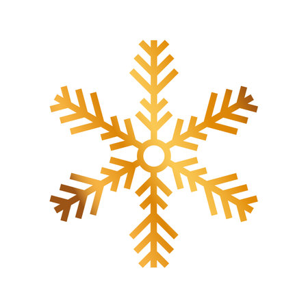 snowflake christmas decoration icon vector illustration design graphic flat styleのイラスト素材