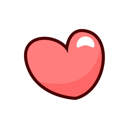 Heart icon isolated on white background. Vector illustration. Eps 10.のイラスト素材