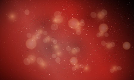 Abstract christmas background with bokeh defocused lights and starsのイラスト素材