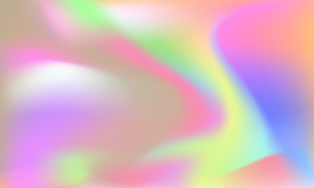 Holographic foil background. Iridescent holographic foil. Hologram texture. Pastel neon rainbow. Ultraviolet metallic paper. Template for presentation. Cover to web design. Abstract colorful gradient.のイラスト素材