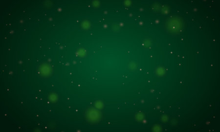 Green abstract background with bokeh defocused lights. Vector illustrationのイラスト素材