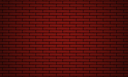 Red brick wall background. Realistic brick wall texture. Vector illustration.のイラスト素材
