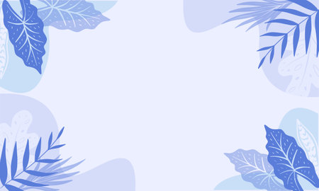Tropical background with palm leaves. Vector illustration for your designのイラスト素材