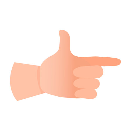 Hand gesture icon. Flat illustration of hand gesture vector icon for web designのイラスト素材