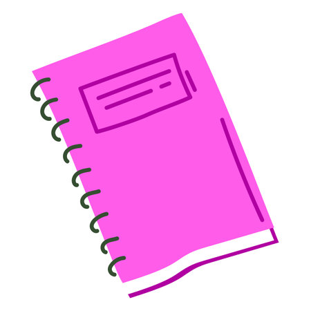 Notebook flat icon. Notebook pink icons in trendy flat style. Notebook gradient style design, designed for web and app. Eps 10のイラスト素材