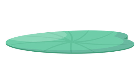 Isolated green leaf on a white background, Vector illustration of a leafのイラスト素材