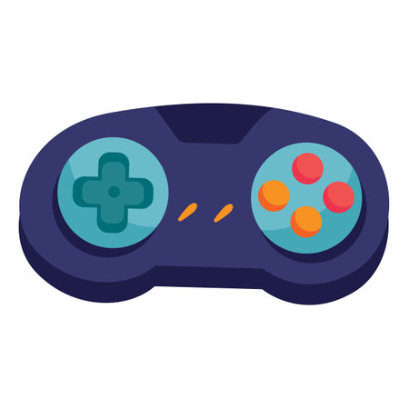 Gamepad icon. Flat illustration of gamepad vector icon for web