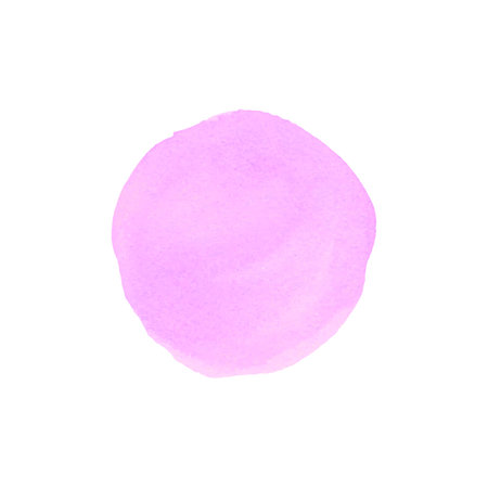 Abstract pink watercolor circle on white background. Watercolor stains.のイラスト素材