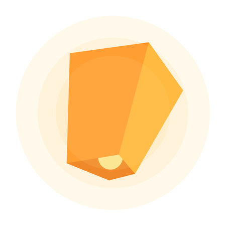 Paper package icon. Flat illustration of paper package vector icon for web designのイラスト素材