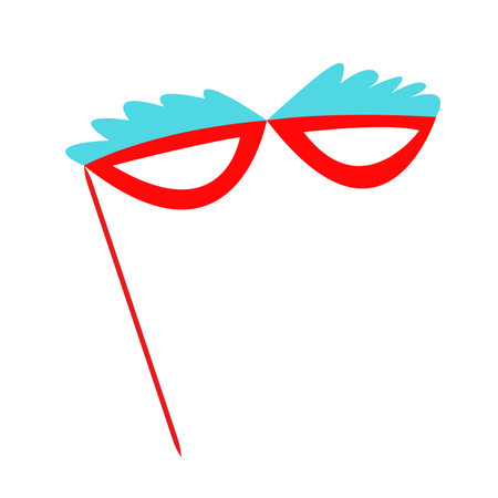 Party mask icon vector isolated on white background for your web and mobile app design, Party mask logo conceptのイラスト素材