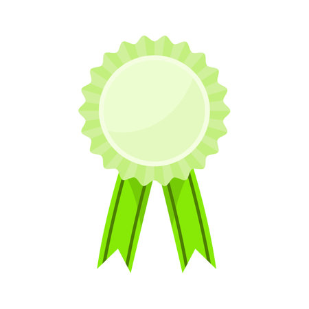 Green award medal icon. Flat illustration of green award medal vector icon for web designのイラスト素材