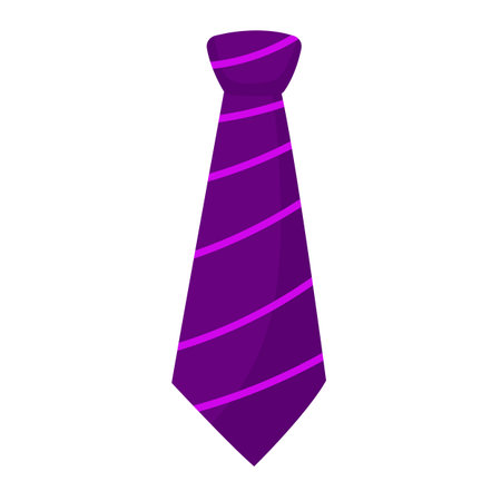 Necktie icon. Flat illustration of necktie vector icon for webのイラスト素材
