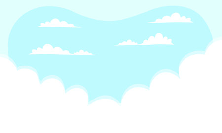 Clouds and sky background. Vector illustration of clouds and sky background.のイラスト素材