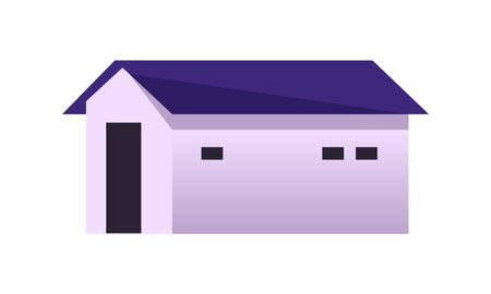 house icon over white background, vector illustration. colorful design. vector illustrationのイラスト素材