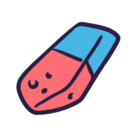 Eraser icon vector isolated on white background for your web and mobile app design, Eraser logo conceptのイラスト素材