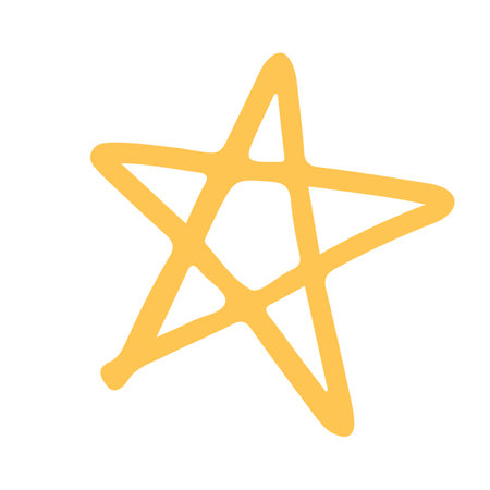 Star icon vector isolated on white background for your web and mobile app design, Star logo conceptのイラスト素材