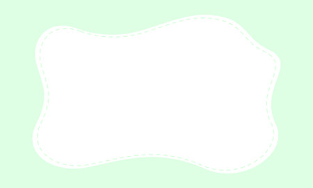 White frame on green background with copy space. Vector template for your design.のイラスト素材