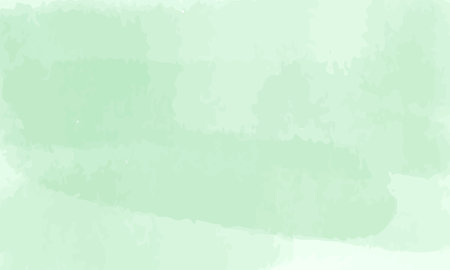 Green watercolor background. Grunge texture. Vector illustration.