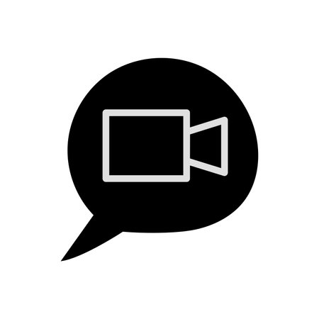 Video camera icon. Video camera symbol. Flat design style eps 10のイラスト素材