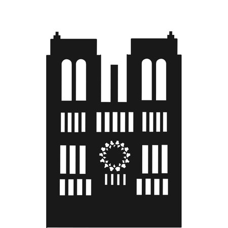Castle icon. Architecture symbol. Flat design style eps 10のイラスト素材