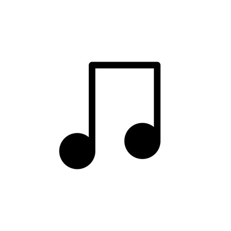 Music note icon. Music symbol. Flat design style eps 10のイラスト素材