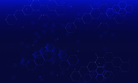 Abstract hexagon background. Medical, science and technology concept. Vector illustration