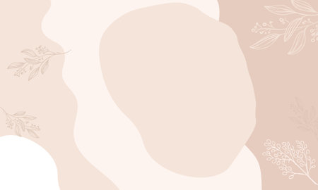 Abstract background with floral elements in pastel colors. Vector illustration.のイラスト素材