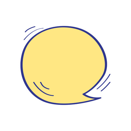 Comic speech bubble. Vector illustration in doodle style.のイラスト素材