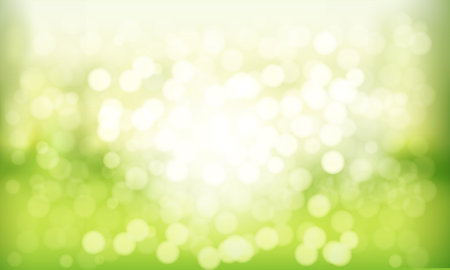 Green bokeh abstract light background. Vector illustration for your designのイラスト素材