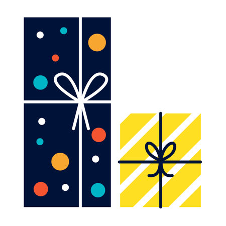 Gift box present icon vector isolated on white background. Gift box present icon.のイラスト素材
