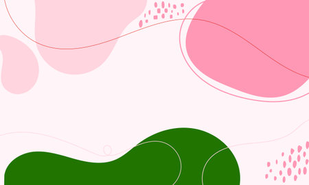 Abstract background with copy space for text. Vector illustration. Pink and green colors.のイラスト素材