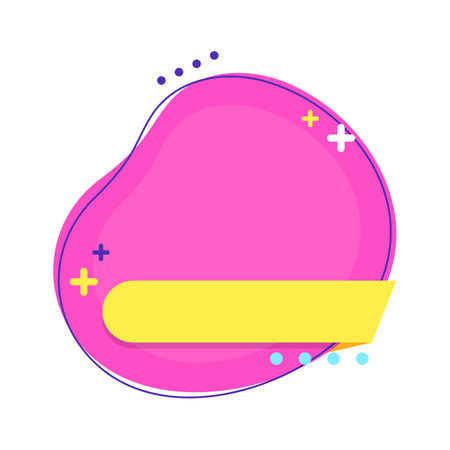 Cute vector speech bubble in flat style. Vector speech bubble icon.のイラスト素材