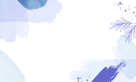 Abstract watercolor background. Hand-drawn illustration. Place for your text.のイラスト素材