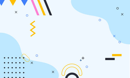 Abstract background with geometric shapes. Vector illustration in flat style. Design for banner,...