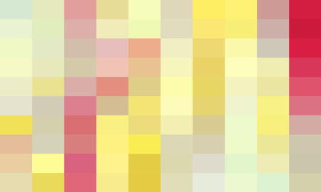 abstract background consisting of squares of different shades of yellow and red
