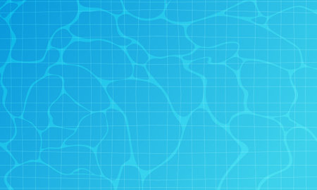 Swimming pool water surface with grid. Vector illustration for your designのイラスト素材