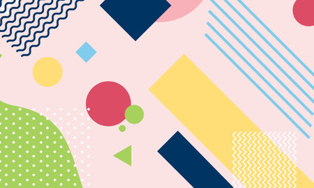 Abstract background with geometric shapes. Vector Illustration. Eps 10.