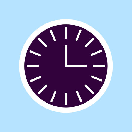 clock icon design, vector illustration eps10 graphic. EPS10のイラスト素材