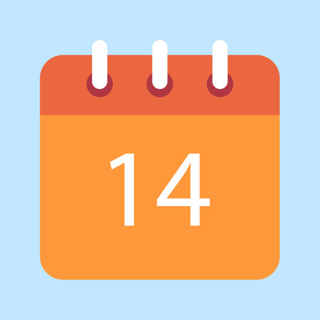 Calendar icon. Vector illustration. Flat design style eps 10のイラスト素材