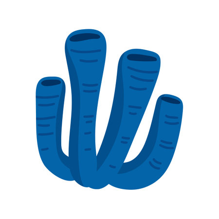 Coral icon. Underwater life ecosystem fauna and ocean theme. Isolated design. Vector illustrationのイラスト素材