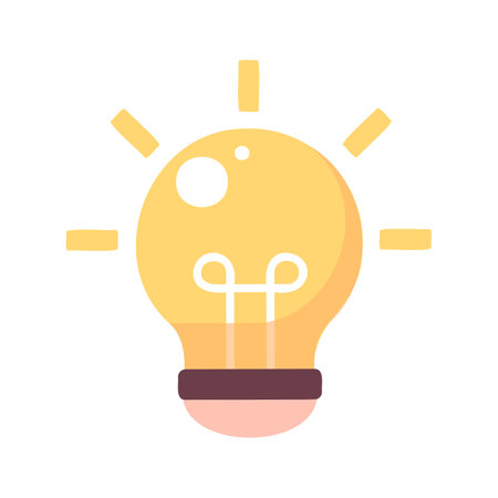 Light bulb icon vector isolated on white background for your web and mobile app design, Light bulb logo conceptのイラスト素材