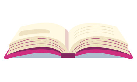 open book icon over white background. colorful design.  vector illustrationのイラスト素材