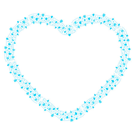 Valentine's day background with heart shape. Vector illustration.のイラスト素材