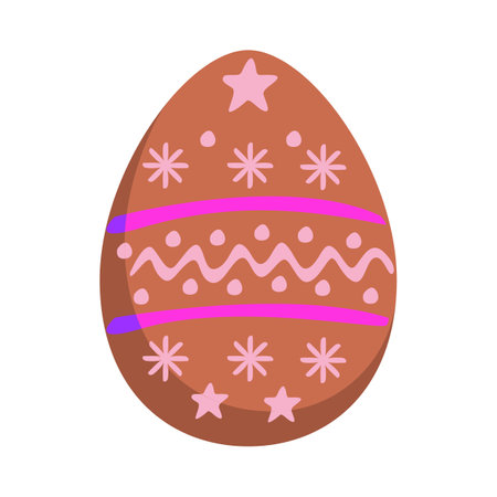 Easter egg icon. Flat illustration of easter egg vector icon for web designのイラスト素材